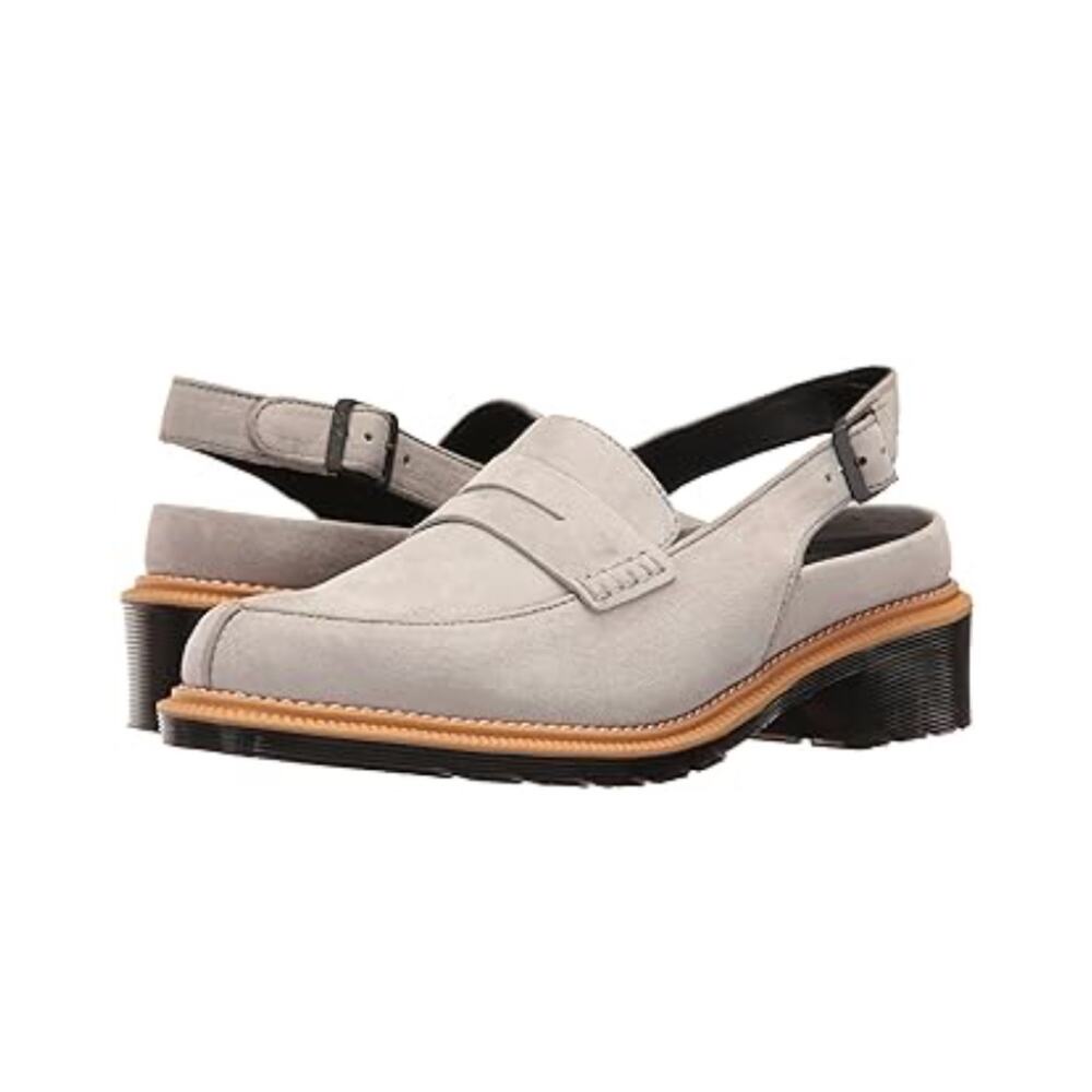 Dr. Martens Romana Morana Slingback Penny Sandal Size 8 Mid Gray Taupe